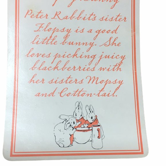 Beatrix Potter Peter Rabbit My First Flopsy Bunny - Picture 8 of 11